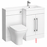 Bottom Basin Plinth to suit Valencia 1100mm White Gloss Combination Basin Unit