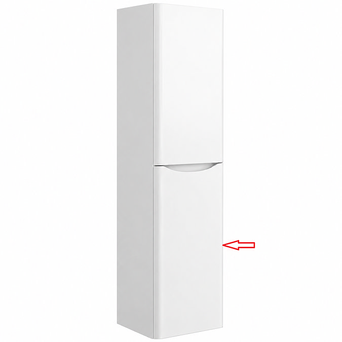 Bottom Door for Monza 350mm Wall Hung Tall Unit Gloss White
