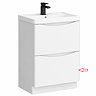 Bottom Drawer Front for Monza 600mm Floor Drawer Vanity Unit Gloss White