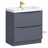 Bottom Drawer Front for Monza 750mm Floor Drawer Vanity Unit Matt Grey