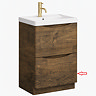Bottom Drawer Front for Monza Chestnut 500mm Floor Standing Vanity Unit