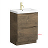 Bottom Drawer Front for Monza Chestnut 600mm Wide Floor Standing Vanity Unit