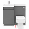 Bottom Plinth for Arezzo 900mm Gloss Grey Combination Bathroom Suite Unit