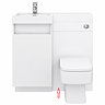 Bottom WC Plinth for Arezzo 900mm Gloss White Combination Bathroom Suite Unit
