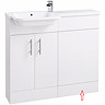 Bottom Plinth for Nova Emporio 1000mm Compact Semi-Recessed Combination Basin and WC Unit