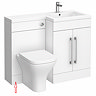 Bottom WC plinth for Valencia 900/1100mm White Gloss WC Unit