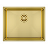 Bower 1.0 Bowl Brushed Brass Undermount Stainless Steel Kitchen Sink + Waste (540 x 440mm)