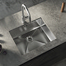 Venice 1.0 Bowl Inset or Undermount Stainless Steel Kitchen Sink 540 x 440mm