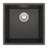Venice 1.0 Bowl Matt Black Inset or Undermount Composite Kitchen Sink  Profile Large Image