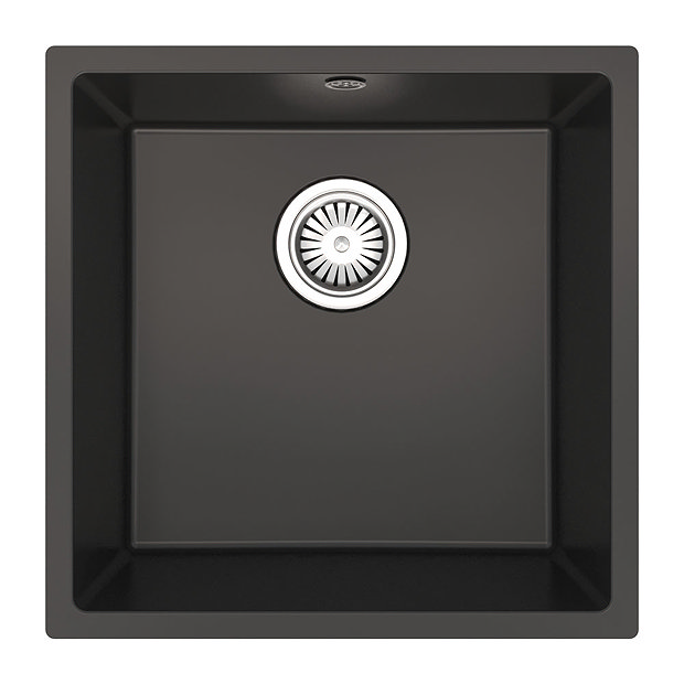 Venice 1.0 Bowl Matt Black Inset or Undermount Composite Kitchen Sink  Profile Large Image