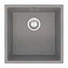 Venice 1.0 Bowl Matt Grey Inset or Undermount Composite Kitchen Sink  Profile Large Image