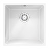 Venice 1.0 Bowl Matt White Inset or Undermount Composite Kitchen Sink  Profile Large Image