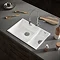 Venice 1.5 Bowl Gloss White Composite Kitchen Sink + Chrome Wastes Large Image