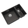 Venice 1.5 Bowl Matt Black Inset or Undermount Composite Kitchen Sink  Feature Large Image