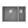 Venice 1.5 Bowl Matt Grey Inset or Undermount Composite Kitchen Sink  Profile Large Image