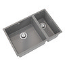 Venice 1.5 Bowl Matt Grey Inset or Undermount Composite Kitchen Sink  Feature Large Image