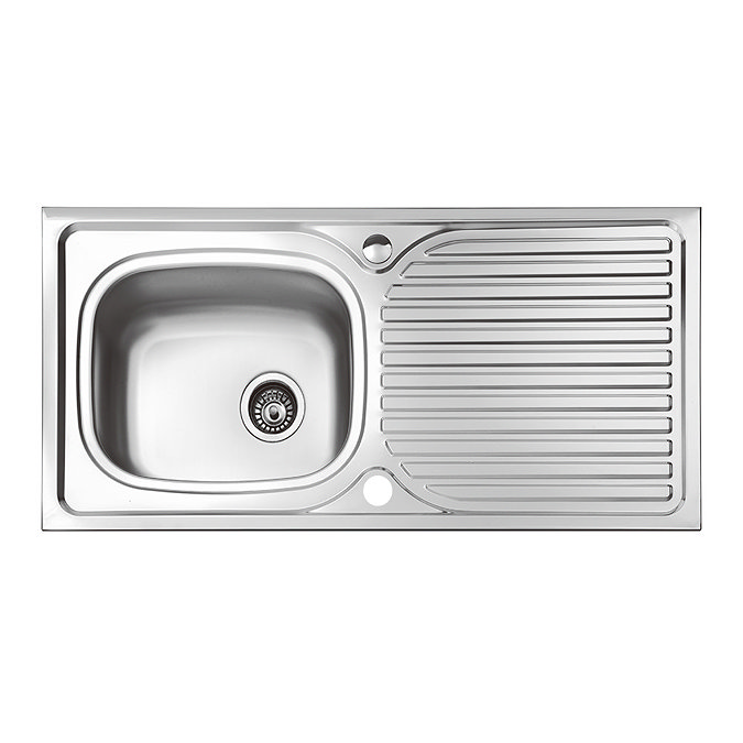 Bower 1000 x 500mm Stainless Steel Single Bowl Kitchen Sink