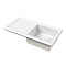 Bower 1010 x 525mm White Ceramic 1.0 Bowl Kitchen Sink