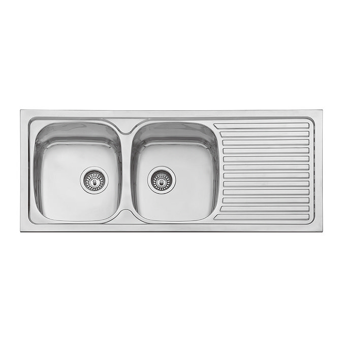 Bower 1200 x 500mm Stainless Steel 2.0 Bowl Kitchen Sink