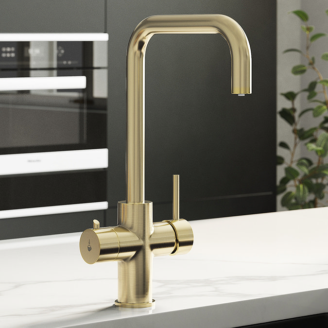 Bower 4-in-1 Instant Boiling Water Tap with Chiller - Brushed Brass