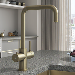 Bower 4-in-1 Instant Boiling Water Tap with Chiller - Brushed Brass