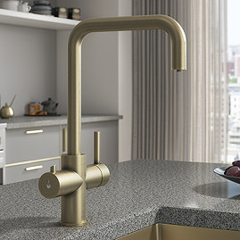 Bower 4-in-1 Instant Boiling Water Tap with Chiller - Brushed Brass