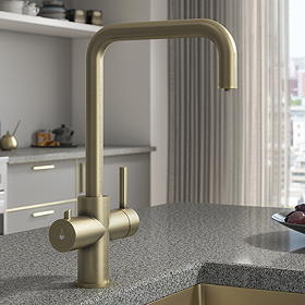 Bower 4-in-1 Instant Boiling Water Tap with Chiller - Brushed Brass