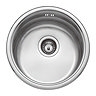 Bower 450mm Round Stainless Steel 1.0 Bowl Kitchen Sink