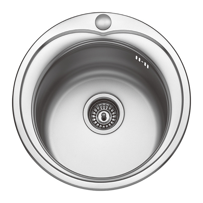 Bower 490mm Round Stainless Steel 1.0 Bowl Kitchen Sink