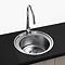 Bower 490mm Round Stainless Steel 1.0 Bowl Kitchen Sink