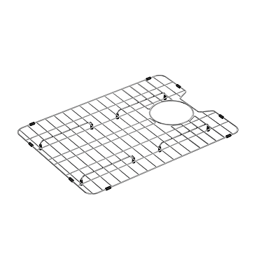 Bower 545 x 400mm Stainless Steel Bottom Wire Drainer Grid for Belfast Sinks