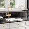 Bower 549 x 441mm 1.5 Bowl White Ceramic Undermount Kitchen Sink LH