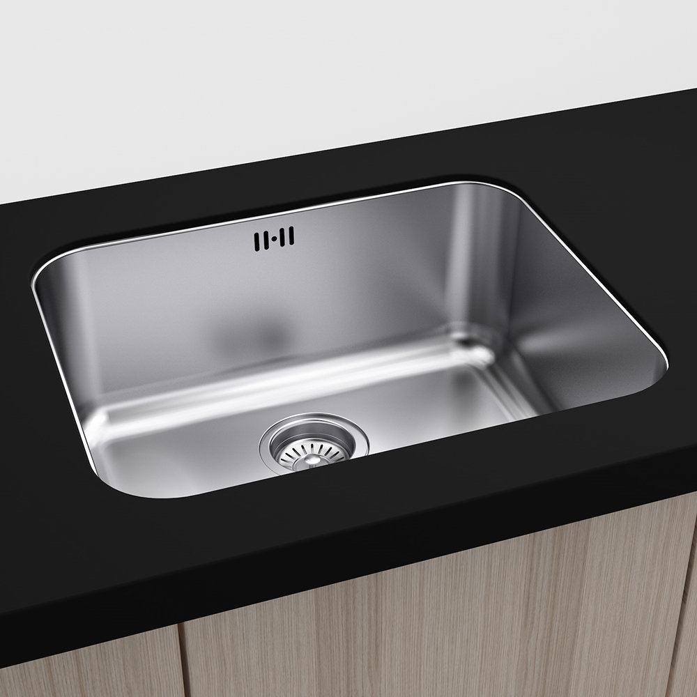 Bower 550 x 450mm Stainless Steel 1.0 Bowl Undermount Kitchen Sink