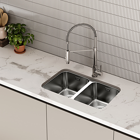 Bower 750 x 440mm Stainless Steel 2.0 Bowl Undermount Kitchen Sink