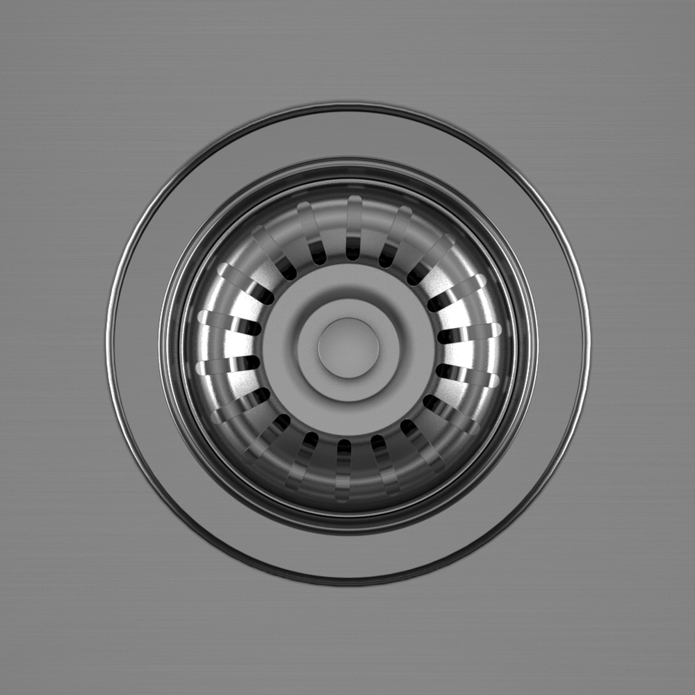 Bower 760 x 500 Brushed Gunmetal Curved Stainless Steel Belfast Kitchen Sink + Waste