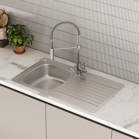 Bower 860 x 500mm Stainless Steel 1.0 Bowl Kitchen Sink