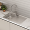 Bower 860 x 500mm Stainless Steel 1.0 Bowl Kitchen Sink