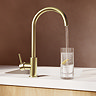 Bower Alberta Brushed Brass Kitchen Tap with Undersink Water Purifier - Filtered Cold Water