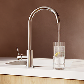 Bower Alberta Chrome Kitchen Tap with Undersink Water Purifier - Filtered Cold Water