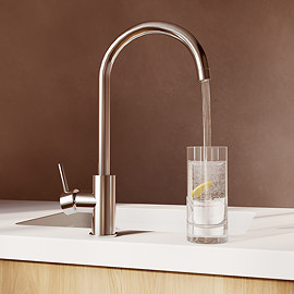 Bower Alberta Chrome Kitchen Tap with Undersink Water Purifier - Filtered Cold Water