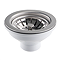 Bower Stainless Steel Basket Strainer Kitchen Sink Waste