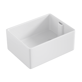 Bower Belfast White Ceramic Kitchen Sink - W595 x D455mm