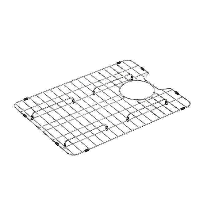 Bower Belfast White Ceramic Kitchen Sink with Drain Grid - W595 x D455mm