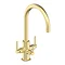 Bower Brushed Brass 3-in-1 Water Purifier Tap (incl. System with Plastic Tank) Profile Large Image