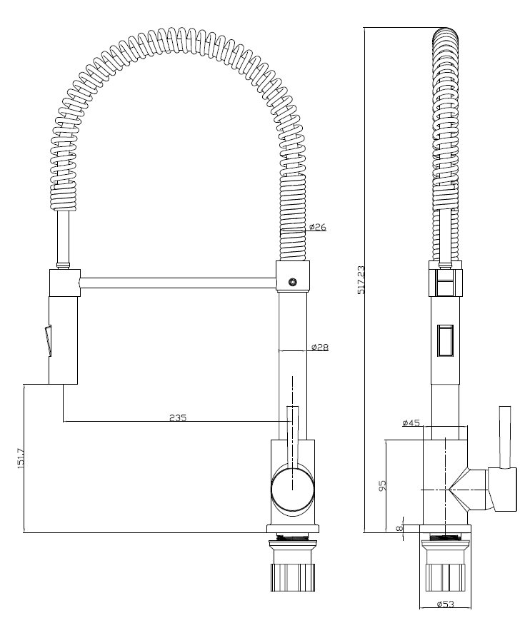 Bower Brushed Brass Single Lever FlexiSpray Kitchen Tap