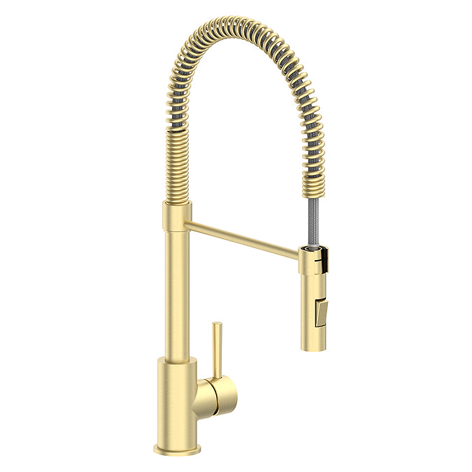 Bower Brushed Brass Single Lever FlexiSpray Kitchen Tap