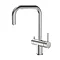 Bower Kitchen Mixer Tap with Swivel Spout & Directional Spray - Brushed Stainless Steel