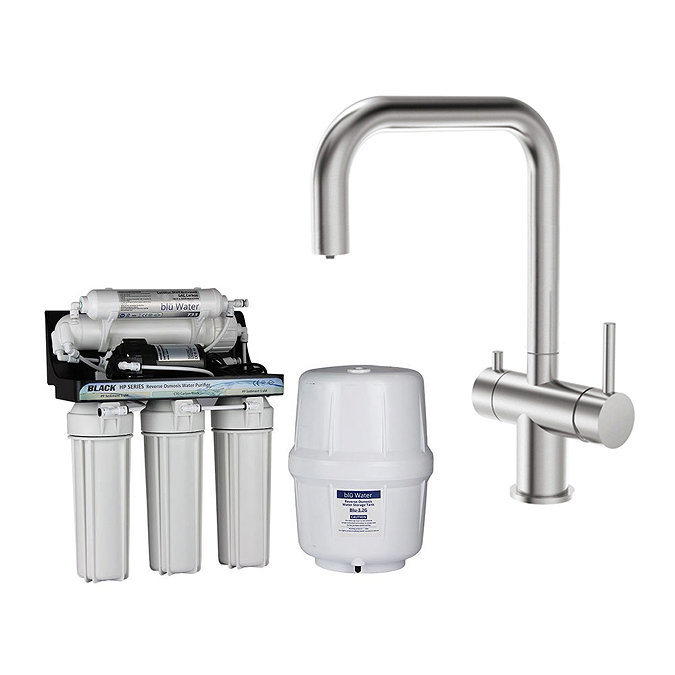 Bower Kitchen Mixer Tap with Swivel Spout & Directional Spray - Brushed Stainless Steel