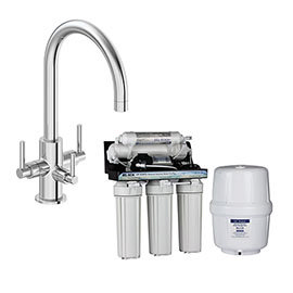 Bower Chrome 3-in-1 Water Purifier Tap (incl. System with Plastic Tank) Medium Image
