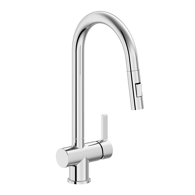 Bower Chrome Single Lever Kitchen Tap with Pull Out Spray